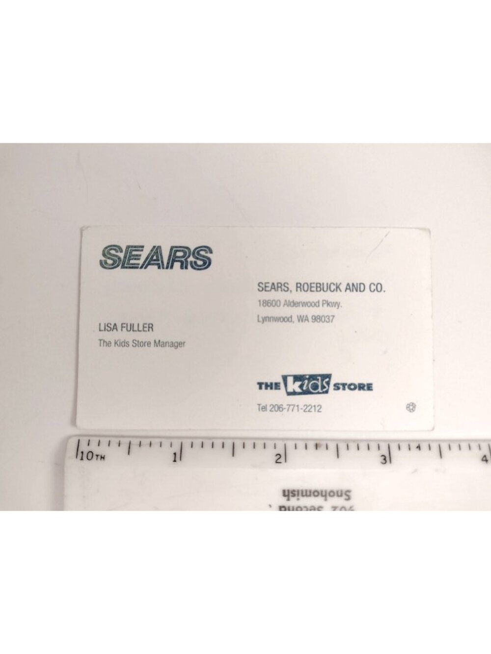 Sears Roebuck & Co. Kids Clothes Footwear Card Vintage 1980s Advertising
